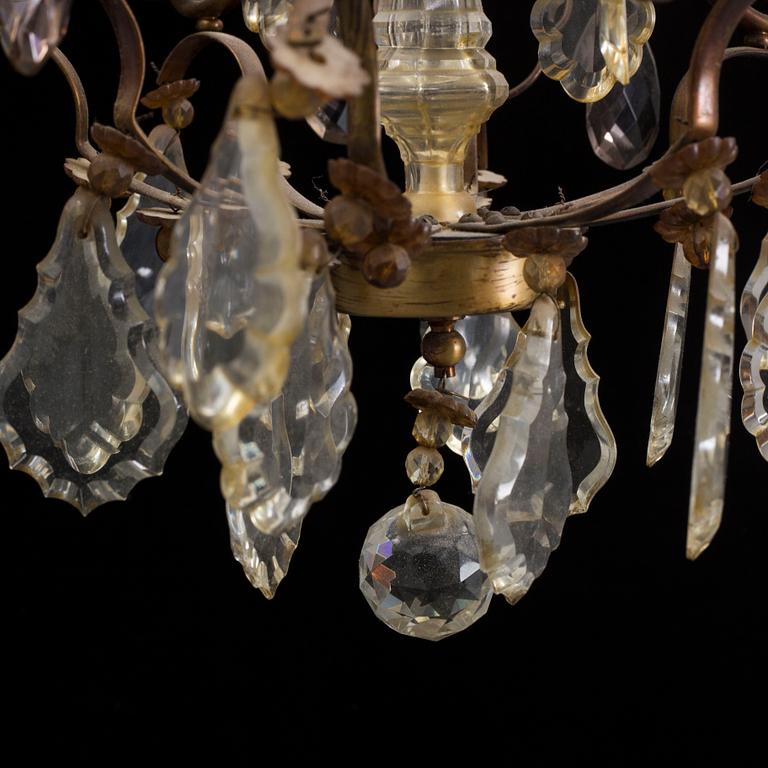 A mid 20th century rococo style ceiling light.