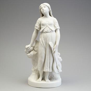 FIGUR, parian, Gustafsberg 1899.