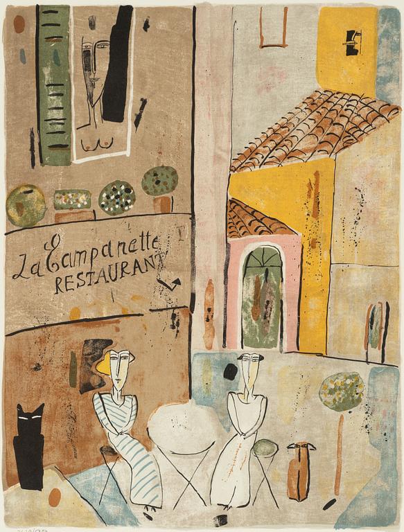 Madeleine Pyk, "Restaurant La Campanette".