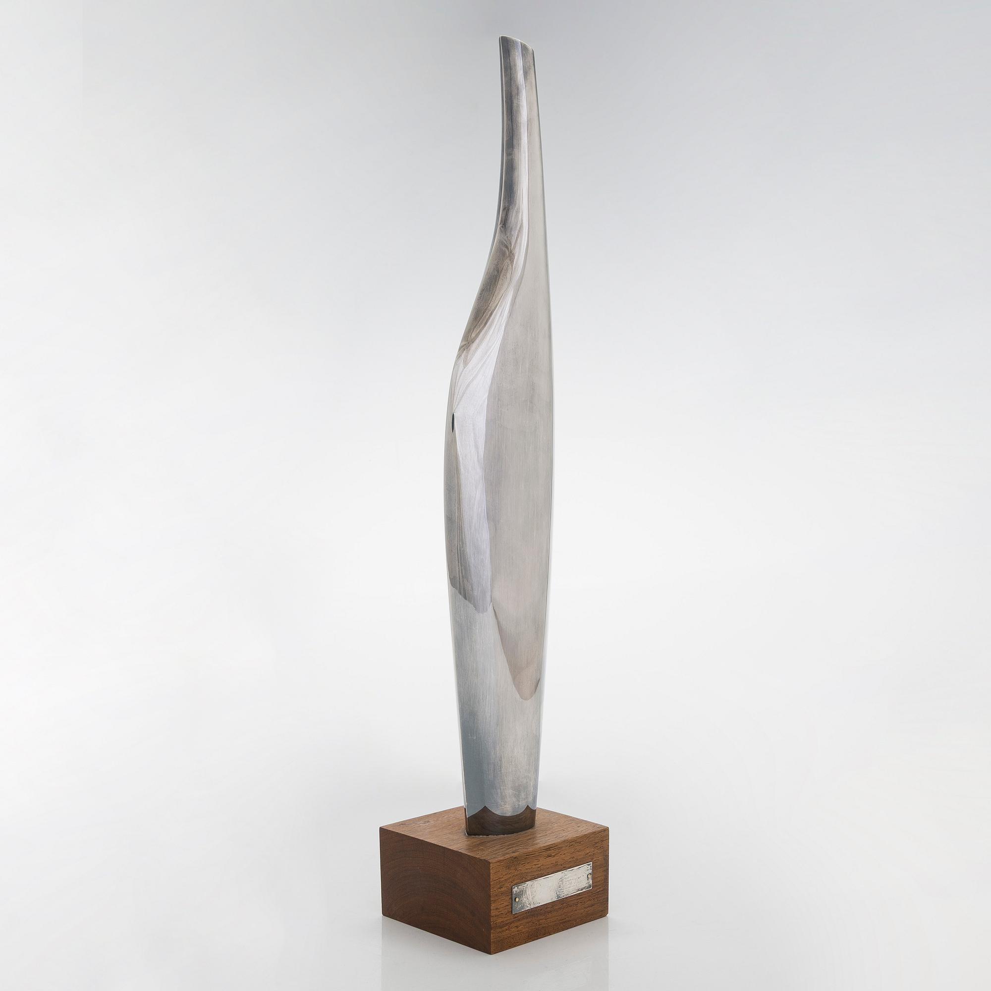 Tapio Wirkkala, a silver and rosewood vase, Kultakeskus, Hämeenlinna 1967.