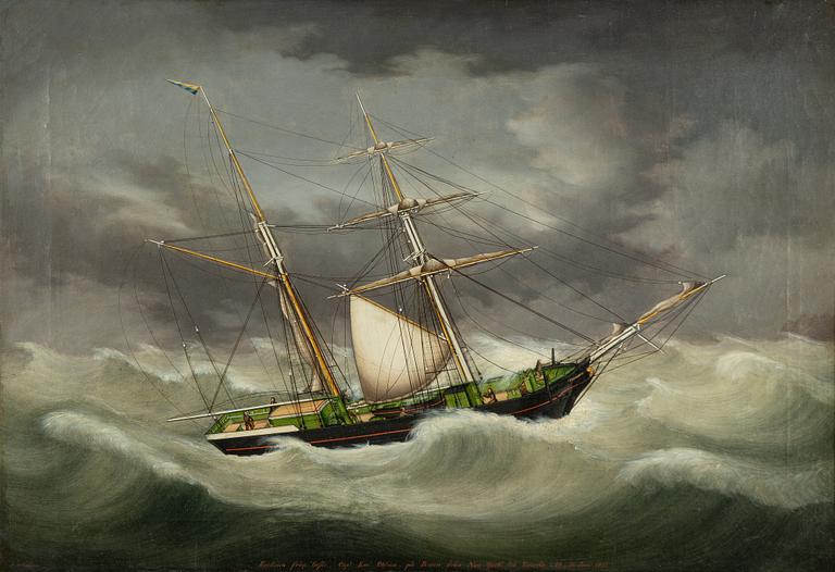 Broder Heinrich Hansen, Fredrica from Gefle on the journey from New York to Trieste.