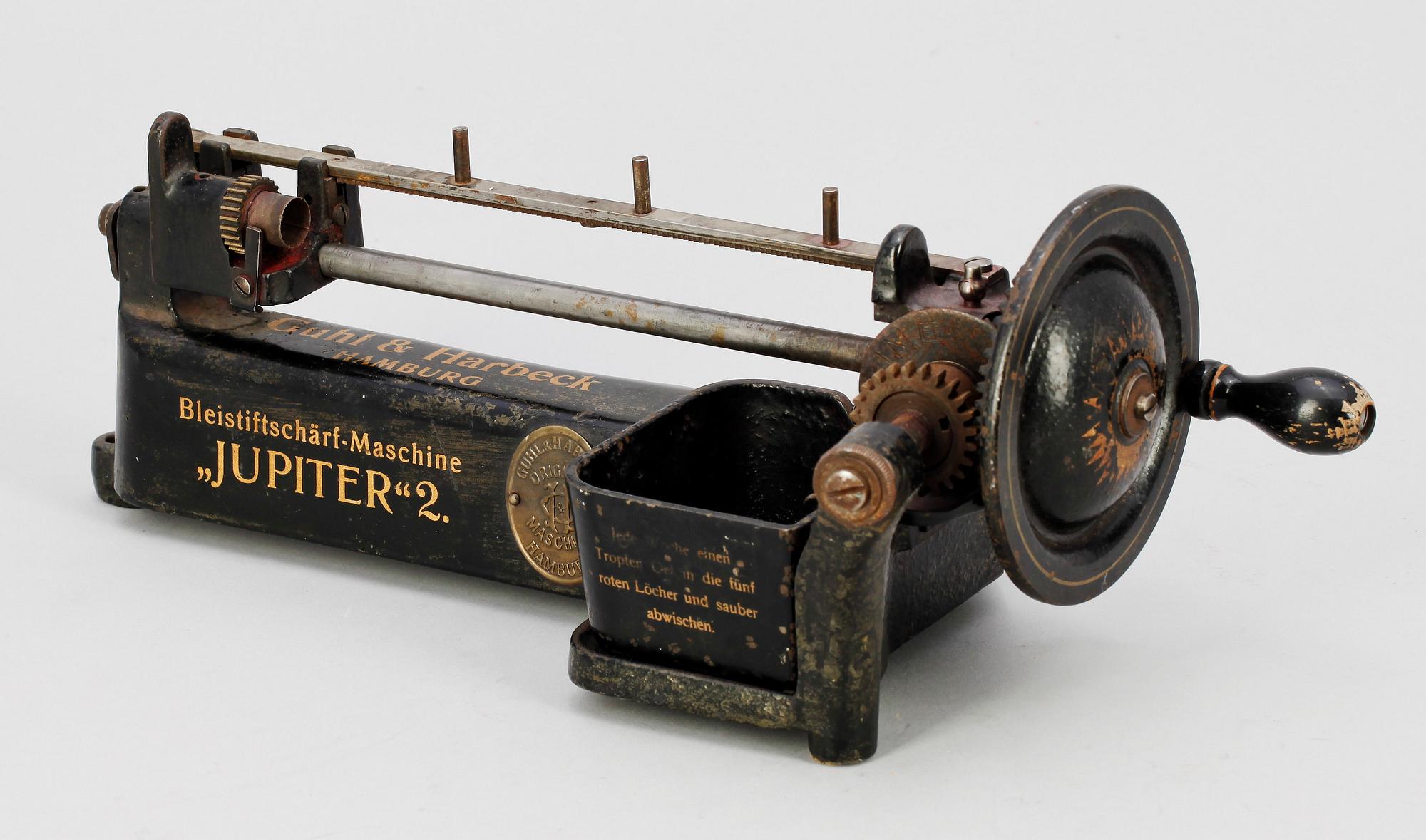 PENNVÄSSARE, gjutjärn, "Jupiter 2", Guhl & Harbeck, Hamburg, 1900-talets första hälft.