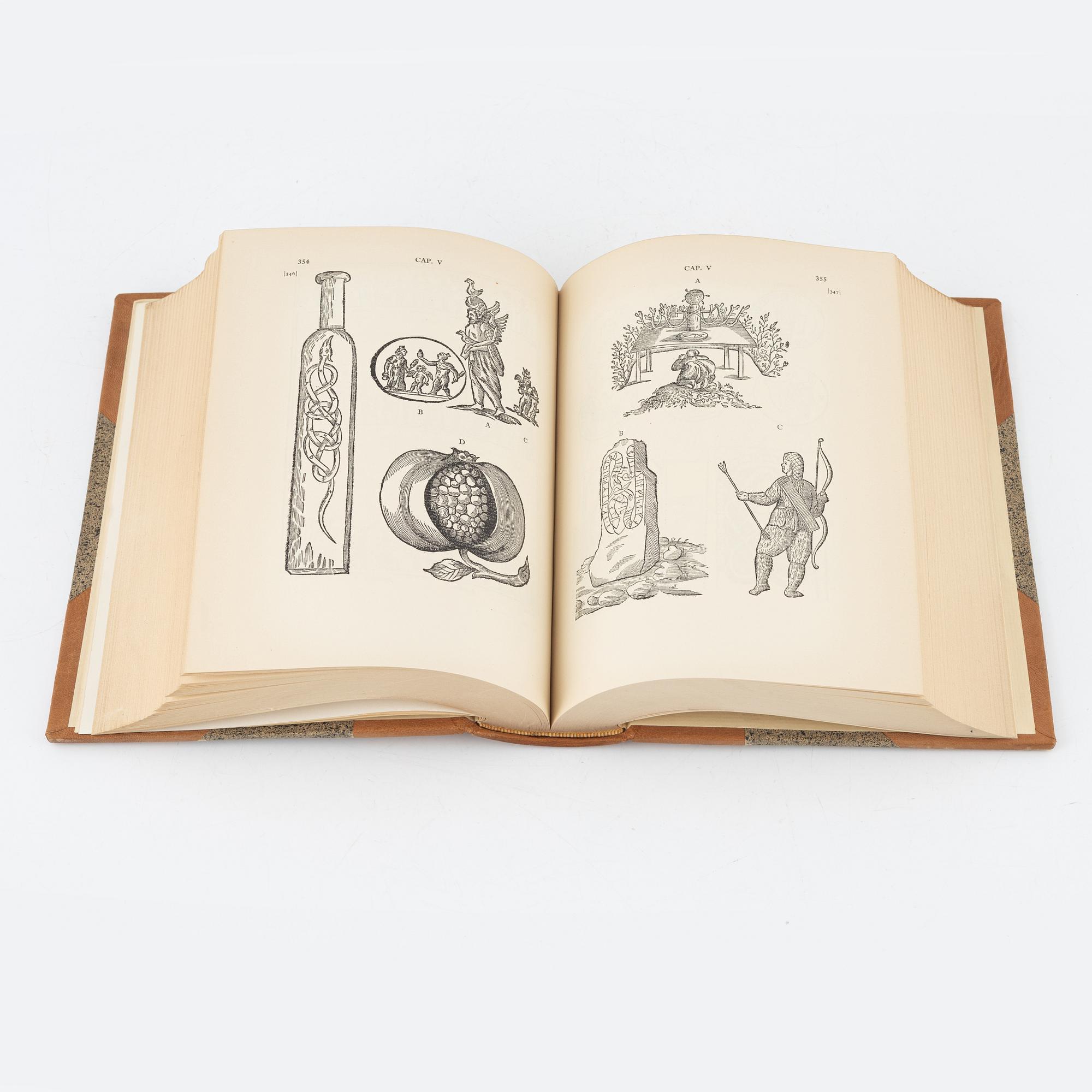 Olaus Rudbeck, Atlantica I-IV + taflor. Utgiven av Axel Nelson, numrerad bibliofilupplaga, Uppsala 1950.