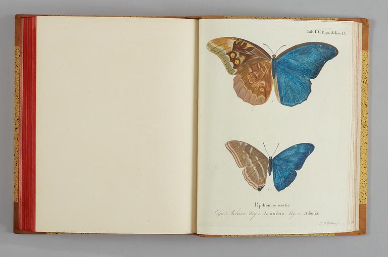 E. J. C. ESPER (1742-1810), 9 vol, Die Schmetterlinge in abbildungen nach der Natur, Erlangen 1777-1801. (9).