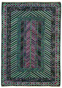 900. MATTA. "Granen, grön". Gobelängteknik. 308 x 213 cm. Signerad AB MMF MR (AB Märta Måås-Fjetterström, Marianne Richter).