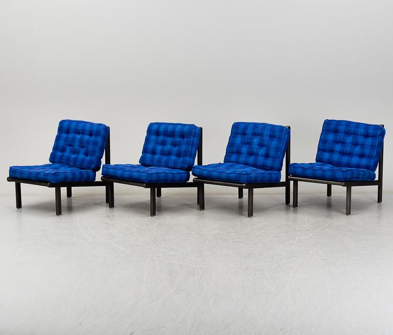 FLORENCE KNOLL, Four second half of the 20th century easy chairs by Nordiska Kompaniet.