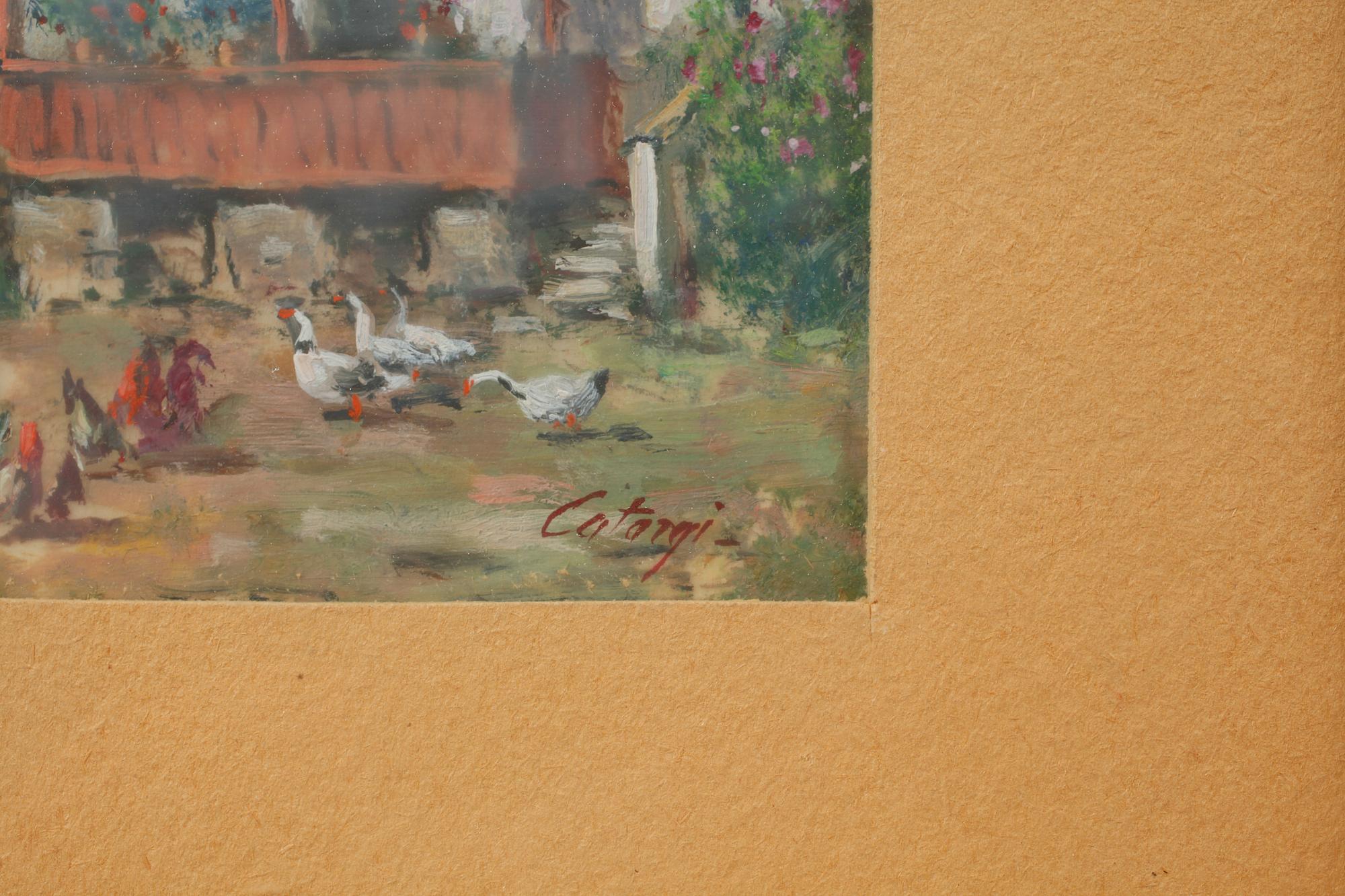 GEORGE CATARGI, olja på papper, signerad.