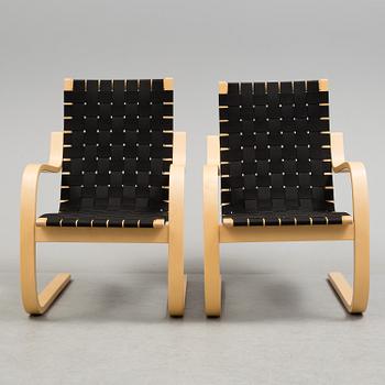ALVAR AALTO, fåtöljer, ett par, modell 406.