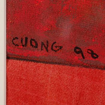 LE THIET CUONG, blandteknik, signerad och daterad -98.
