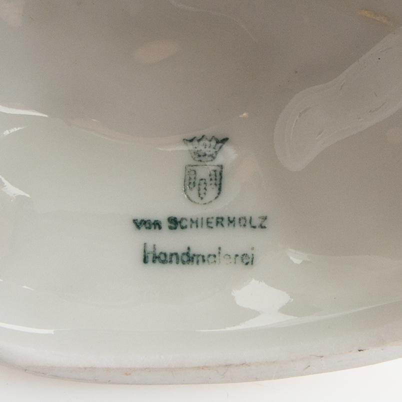 Candelabras two pairs Schmierholz Germany mid-20th century porcelain.