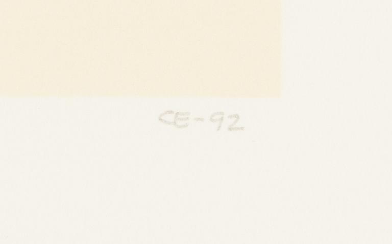 Carolus Enckell, silkscreen, signed and dated -92, numbered 48/100.