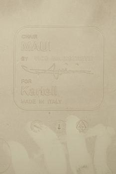 STOLAR, 3 st, "Maui", Vico Magistretti för Kartell, Italien, märkta.