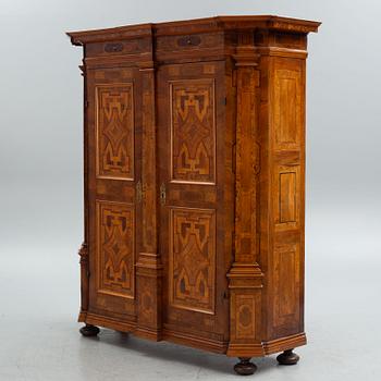 A North-German late-Baroque parquetry cabinet, first part 18th century.