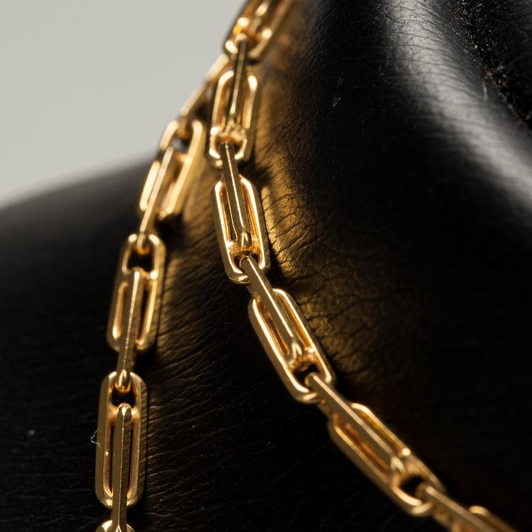 HALSSMYCKE, 14K guld, kontrollstämplar N. Westerback. Vikt 21,9 g.