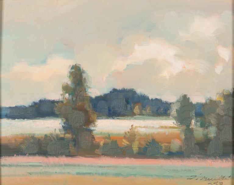 Ilmari Huitti, oil on board, signed and dated.
