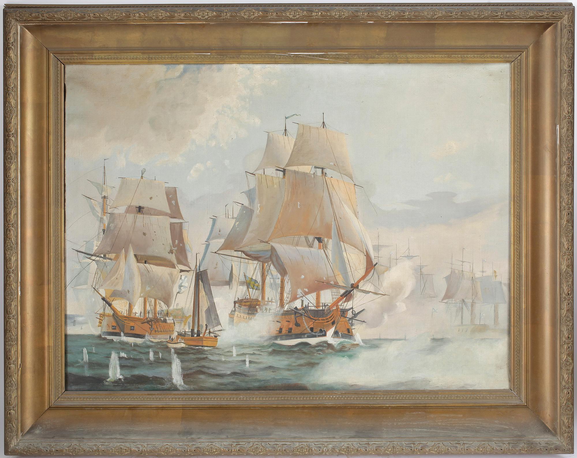 HERMAN AF SILLÉN, kopia efter, olja på duk, osignerad, 1900-tal.