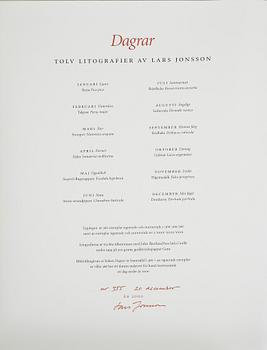 LARS JONSSON, kassettbok ur serien "Dagrar", signerad och daterad 20:e december 2000.