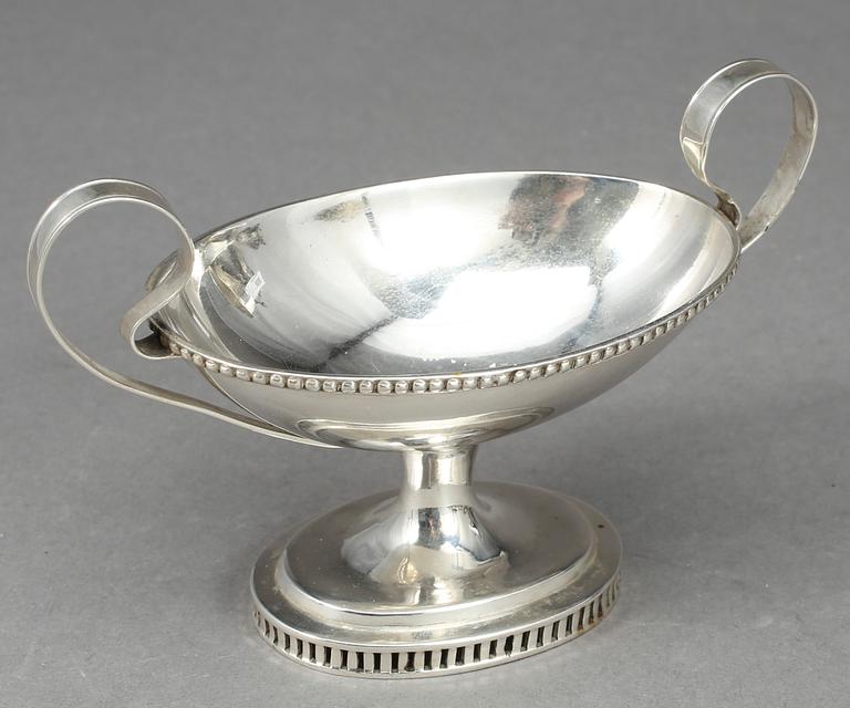 SALTKAR, silver, empire, 1840, Anders Theodor Barkman, Varberg, ca 60 gram.