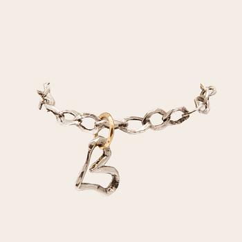 Bracelet silver and 18K gold by Sandberg.