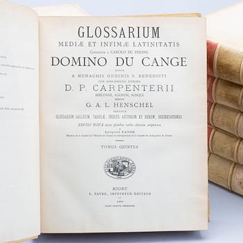 Glossarium mediæ et infimæ latinitatis... vol 10. 1887-87.