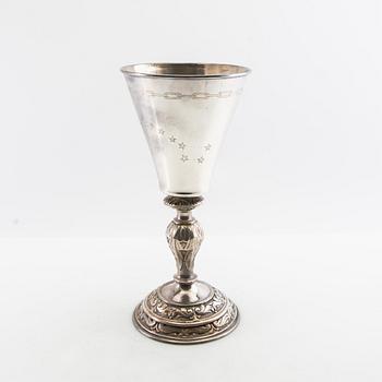 Vase/Trophy first half of the 20th century, silverplate.