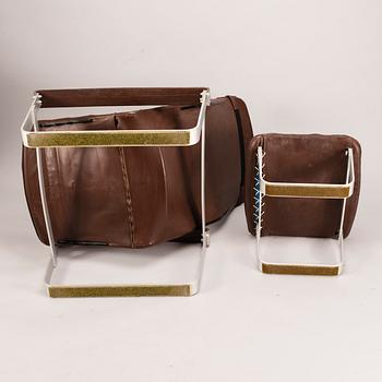 VILSTOL MED FOTPALL, "Pulkka", Ilmari Lappalainen, 1970-talets början. Modellen formgiven 1968.