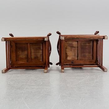 A pair of chinese armchairs, 20th century.