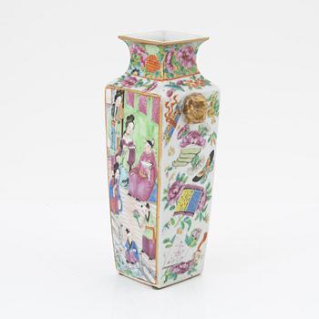 A Canton famille rose Vase, 19th Century.