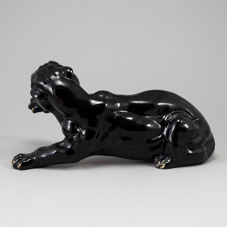A earthenware sculpture, Deruta Italy, second half of the 20th century, signed and numbered 25/75.