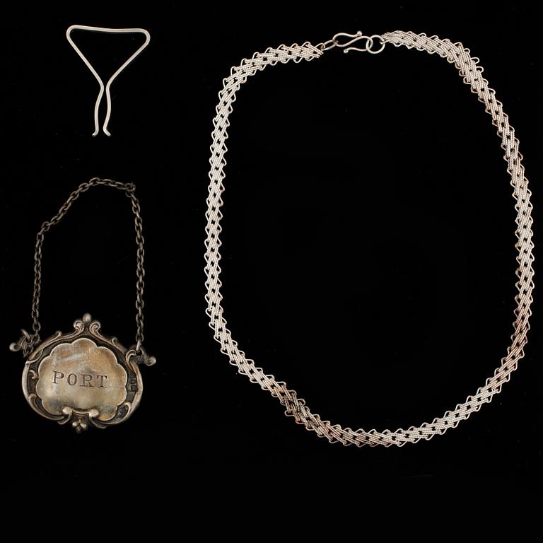 PARTI SMYCKEN,  silver, bla Ryssland, 1900-2000-tal. Totalvikt ca173g.