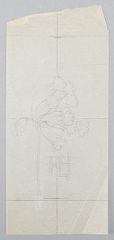 CARL LARSSON, akvarell, sign á tergo.