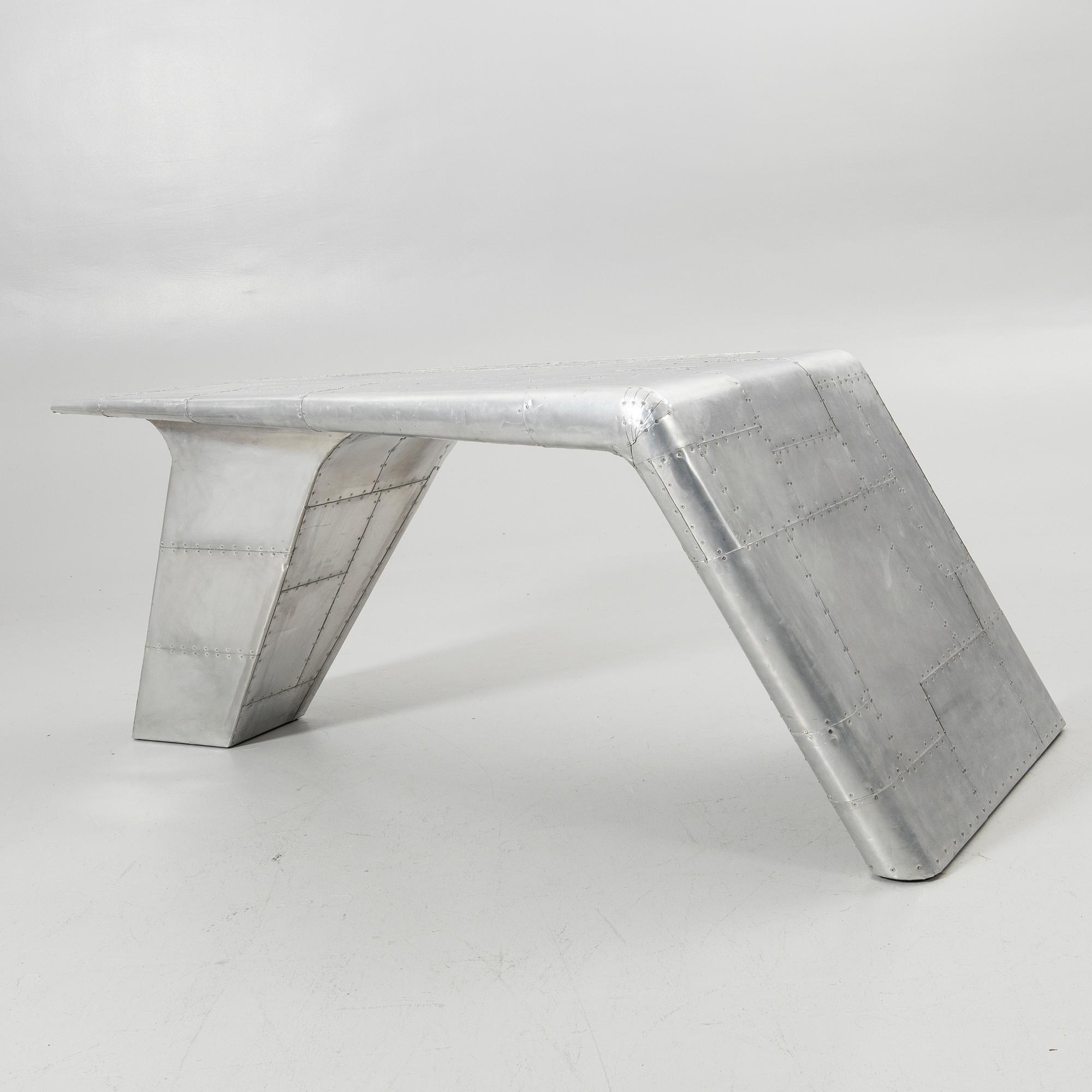 Timothy Oulton, desk “Aviator Blackhawk Valkyrie”, Artwood, 2000s.