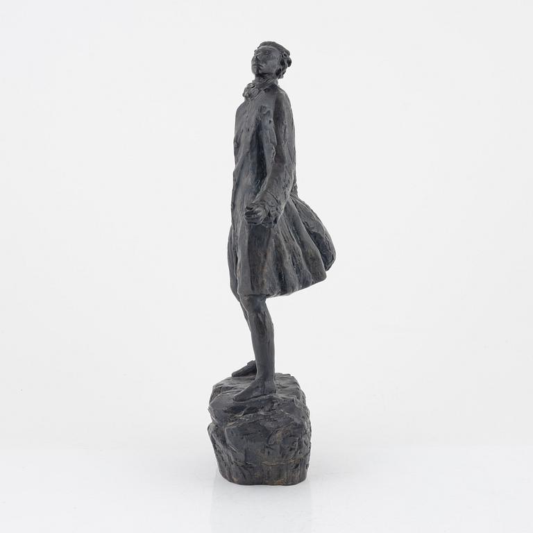 Axel Wallenberg, sculpture, bronze, signed and dated.