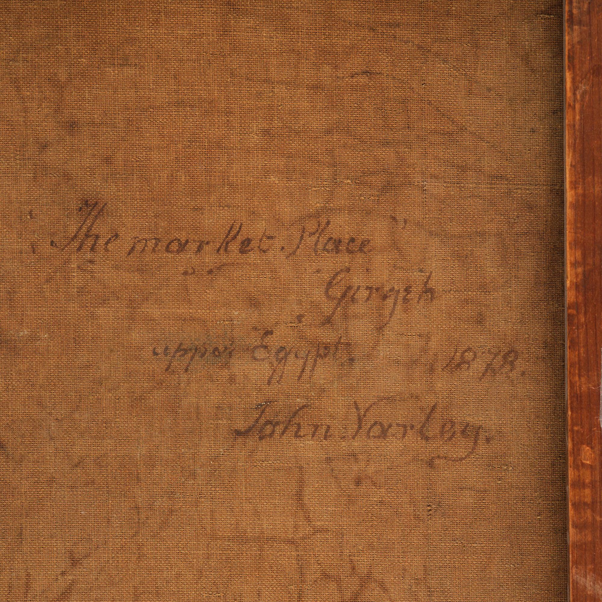 John Varley Jr., "The Market Place, Girgeh, Upper Egypt".