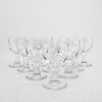 A set of 10 pcs 'Ruben' beer/wineglasses by Signe Persson-Melin.