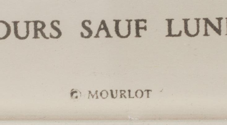 MARC CHAGALL, affisch, Mourlot 1970.
