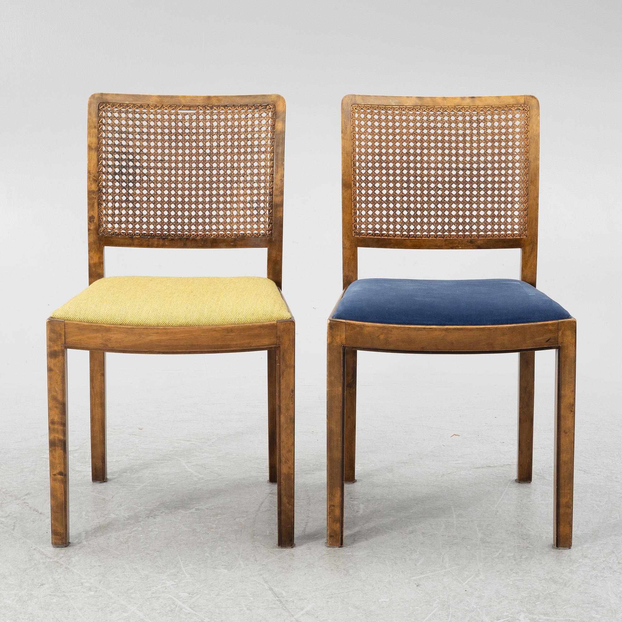 Axel Larsson, a set of three chairs model "952", Svenska Möbelfabrikerna, Bodafors, 1930s.