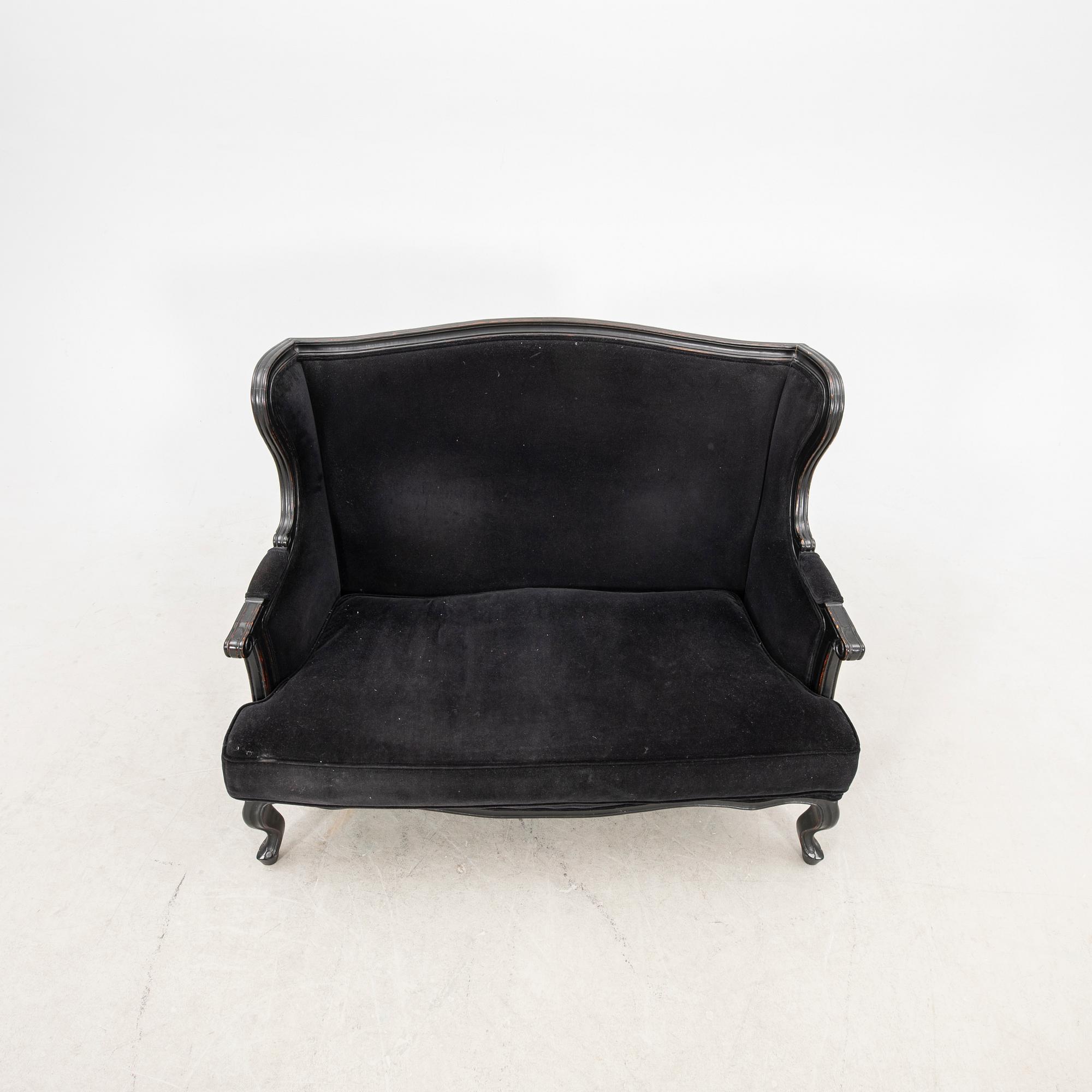Soffa, rokokostil,  1900-talets andra hälft.