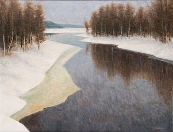 Matti Mikkola, oil on canvas, signed and dated 1979.