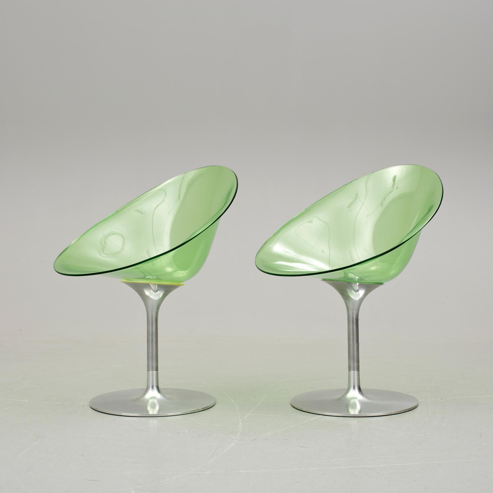 STOLAR, ett par, "Eros", Philippe Starck, Kartell, Italien, 1900-/2000-tal.