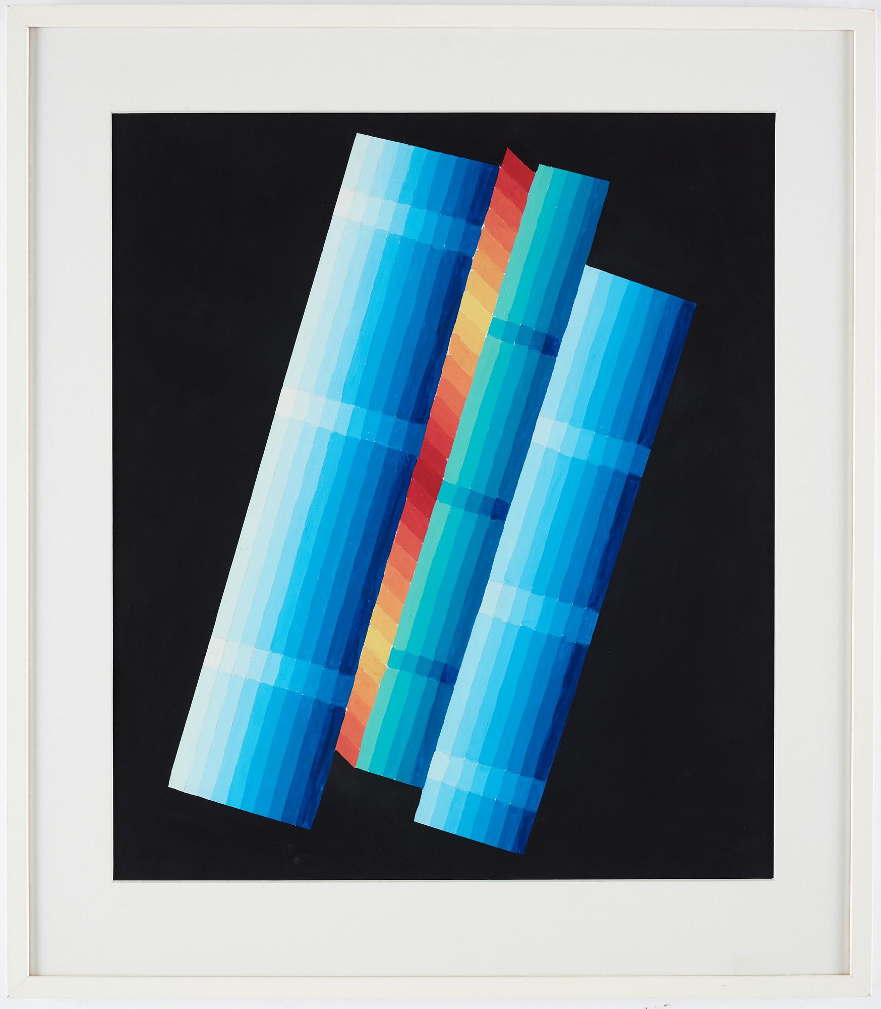 INGER EKDAHL, gouache på papper, signerad och daterad -90 a tergo.