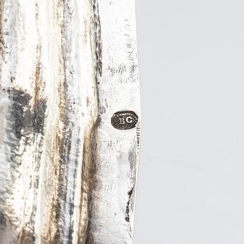 A pair of Italian 18th century rococo silver candlesticks, mark of Giovanni Battista Carron (active 1753-1778), Turin.