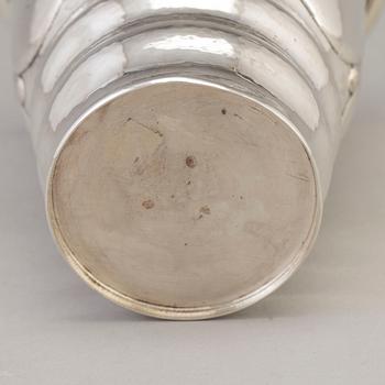 A Danish Art Nouveau parcel-gilt beaker / vase, maker's mark CARL J. S. MØINICHEN, Copenhagen, 1920.