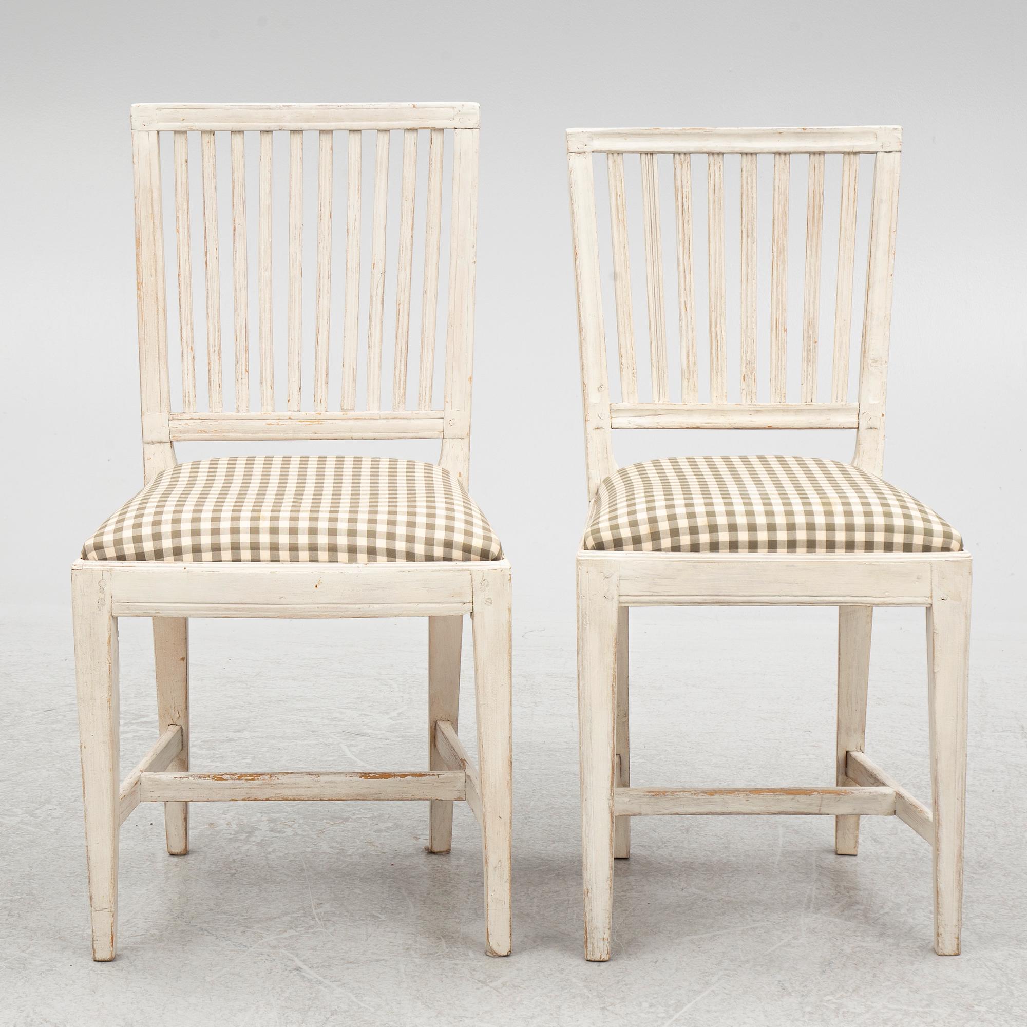 Eight chairs, 19th Century.