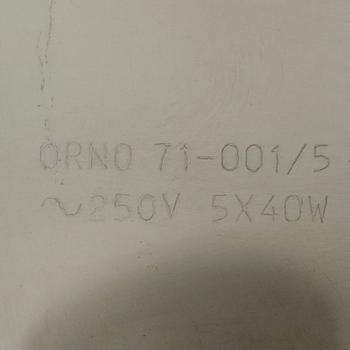 LISA JOHANSSON-PAPE, kattovalaisin, malli 71-001/5, Orno, 1900-luvun puoliväli.