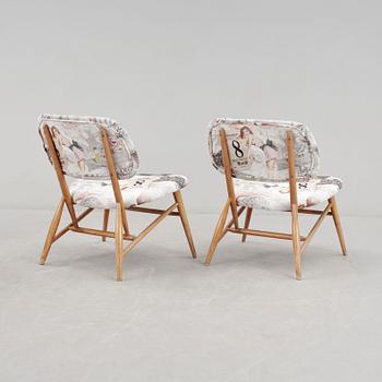 FÅTÖLJER, ett par, 1950/60-tal.