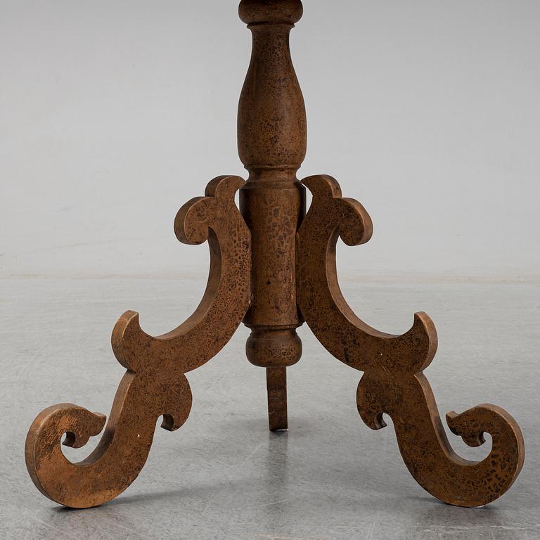 A painted table, second half of the 19th Century.