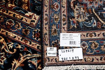 A carpet, Kashmar, c. 420 x 293 cm.