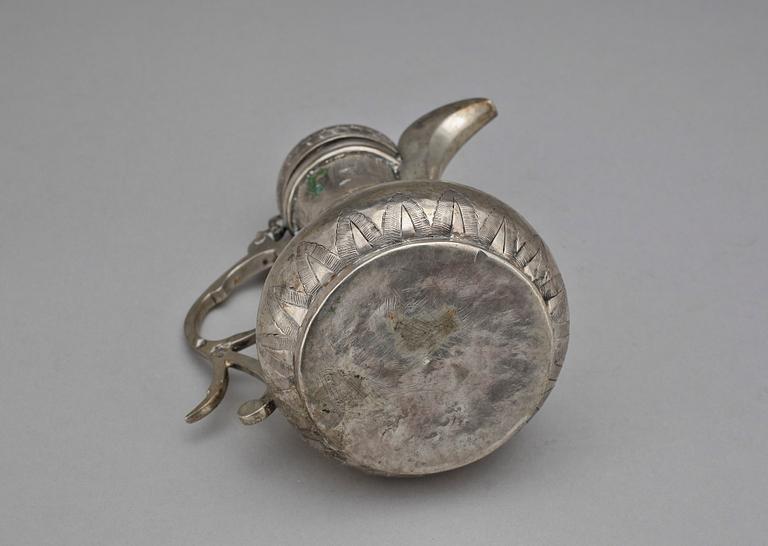 KANNA, ottomansk, silver, 1800/1900-tal. Vikt ca 274 gram.