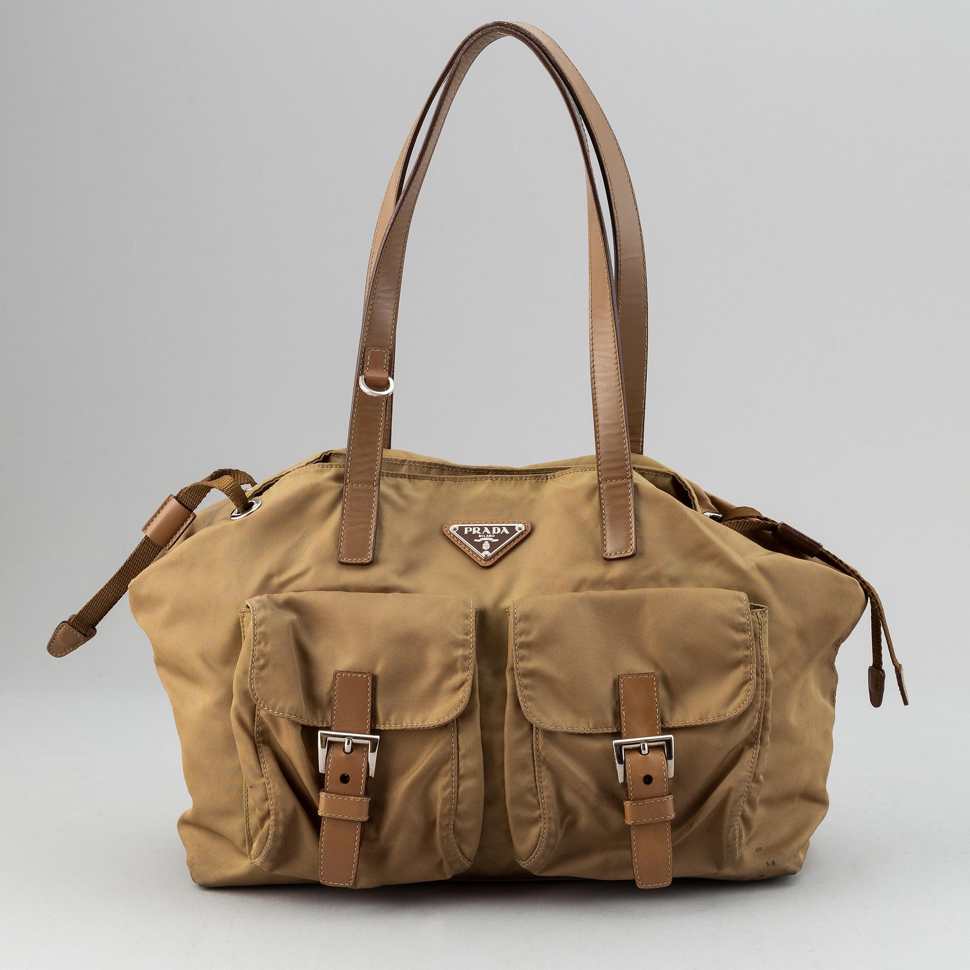 Prada, a nylon handbag.